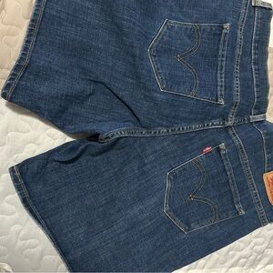 Levi's Dark Blue Denim Shorts